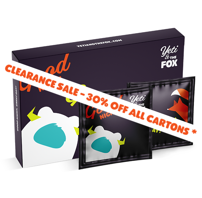 Yeti & The Fox supports wellness after drinking alcohol!  Carton Clearance Sale - 30% off all cartons!